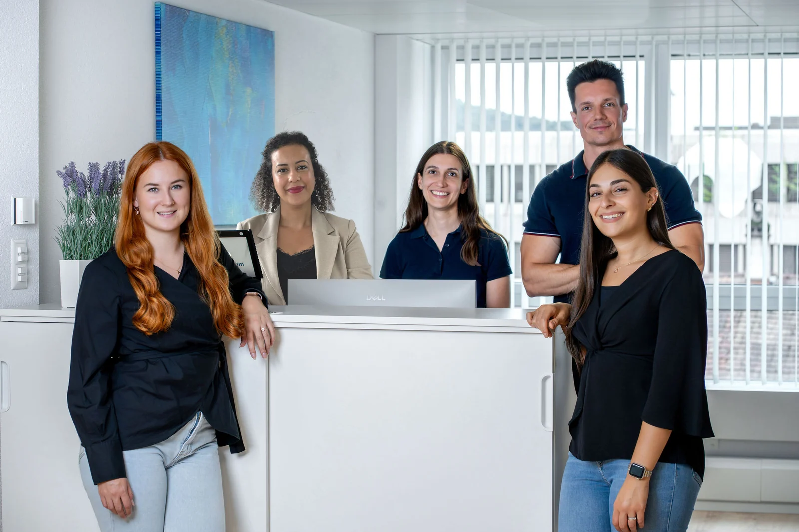 Das Team am Empfang des Hausarztzentrums Olten